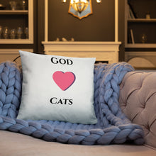 Load image into Gallery viewer, God Loves Cats- Pillow