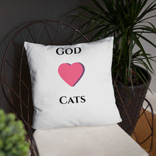 Load image into Gallery viewer, God Loves Cats- Pillow