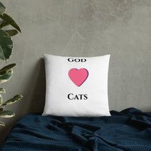 Load image into Gallery viewer, God Loves Cats- Pillow