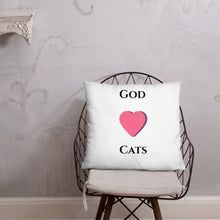 Load image into Gallery viewer, God Loves Cats- Pillow