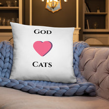 Load image into Gallery viewer, God Loves Cats- Pillow