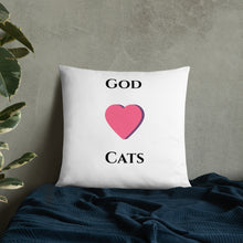 Load image into Gallery viewer, God Loves Cats- Pillow