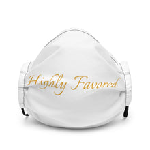 Load image into Gallery viewer, Highly Favored Script-Premium face mask