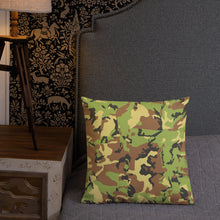 Load image into Gallery viewer, Green Camo-Premium Pillow