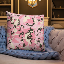 Load image into Gallery viewer, Pink Camo-Premium Pillow