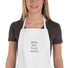 Load image into Gallery viewer, Bless this Food, Amen-Embroidered Apron