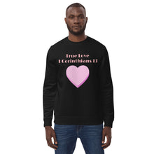 Load image into Gallery viewer, True Love-1 Corinthians 13-Unisex eco sweatshirt