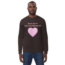 Load image into Gallery viewer, True Love-1 Corinthians 13-Unisex eco sweatshirt
