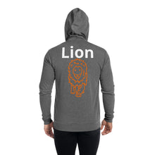 Load image into Gallery viewer, Proverbs 28:1 “The Righteous Are As Bold As A Lion” Unisex ZIP Up Hoodie