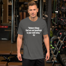 Load image into Gallery viewer, "Unlearn things that are not beneficial to your well being"-SJ-Short-Sleeve Unisex T-Shirt