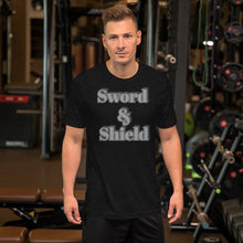 Load image into Gallery viewer, Sword and Shield-Short-Sleeve Unisex T-Shirt