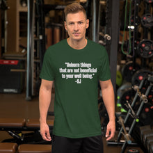 Load image into Gallery viewer, "Unlearn things that are not beneficial to your well being"-SJ-Short-Sleeve Unisex T-Shirt