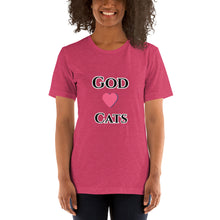 Load image into Gallery viewer, God Loves Cats-Short-Sleeve Unisex T-Shirt