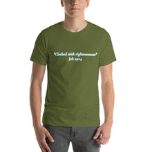 Load image into Gallery viewer, Job 29:14 "Clothed with Righteousness" Short-Sleeve Unisex T-Shirt
