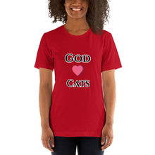 Load image into Gallery viewer, God Loves Cats-Short-Sleeve Unisex T-Shirt