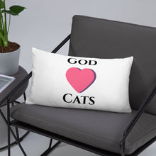Load image into Gallery viewer, God Loves Cats- Pillow
