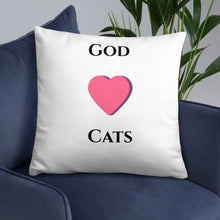 Load image into Gallery viewer, God Loves Cats- Pillow
