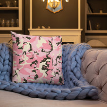 Load image into Gallery viewer, Pink Camo-Premium Pillow
