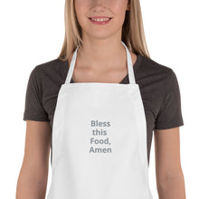 Load image into Gallery viewer, Bless this Food, Amen-Embroidered Apron
