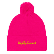 Load image into Gallery viewer, Highly Favored-Pom-Pom Beanie
