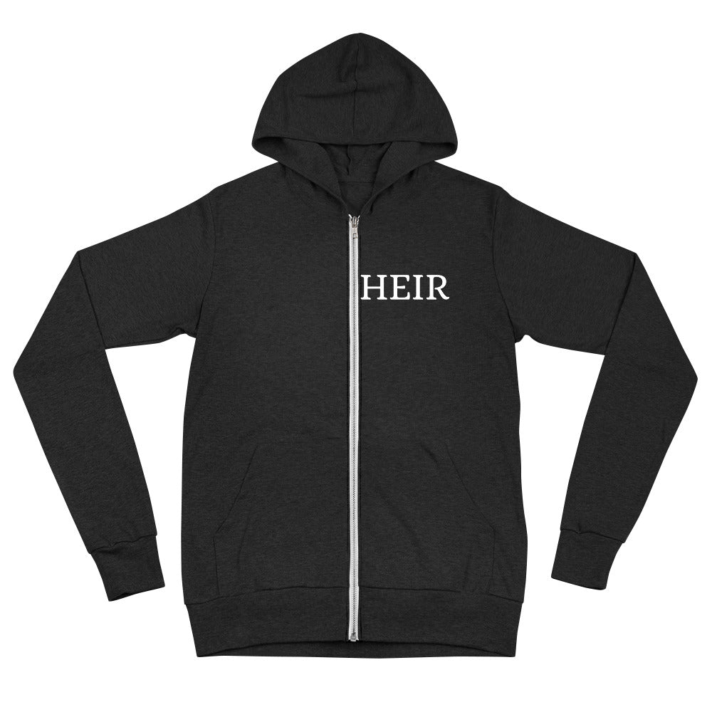 Heir-Unisex zip hoodie