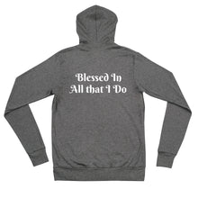 Load image into Gallery viewer, Blessed in all that I do-Deuteronomy 28-Unisex zip hoodie

