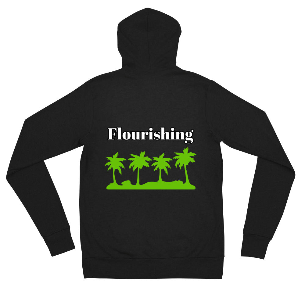 Psalm 92:12 Unisex zip hoodie