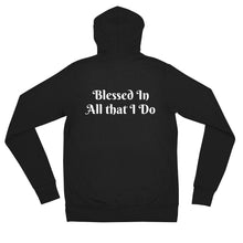 Load image into Gallery viewer, Blessed in all that I do-Deuteronomy 28-Unisex zip hoodie

