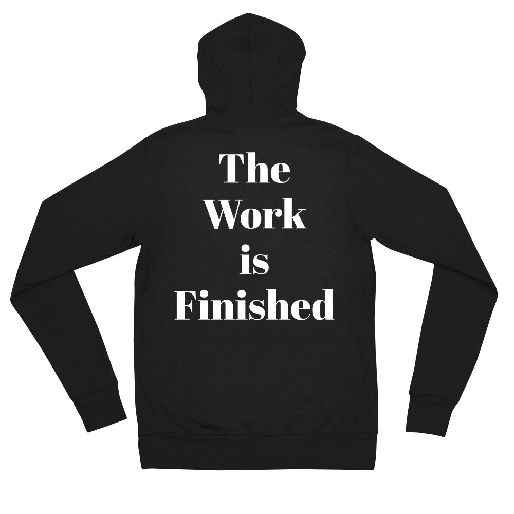 Hebrews 9-The Work is Finished -Unisex zip hoodie