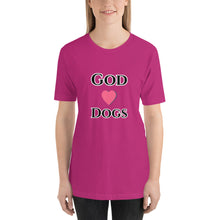 Load image into Gallery viewer, God Loves Dogs-Short-Sleeve Unisex T-Shirt
