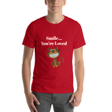 Load image into Gallery viewer, Smile... You&#39;re Loved-Short-Sleeve Unisex T-Shirt
