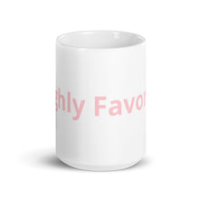 Load image into Gallery viewer, Highly Favored-Pink-White glossy mug
