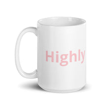 Load image into Gallery viewer, Highly Favored-Pink-White glossy mug

